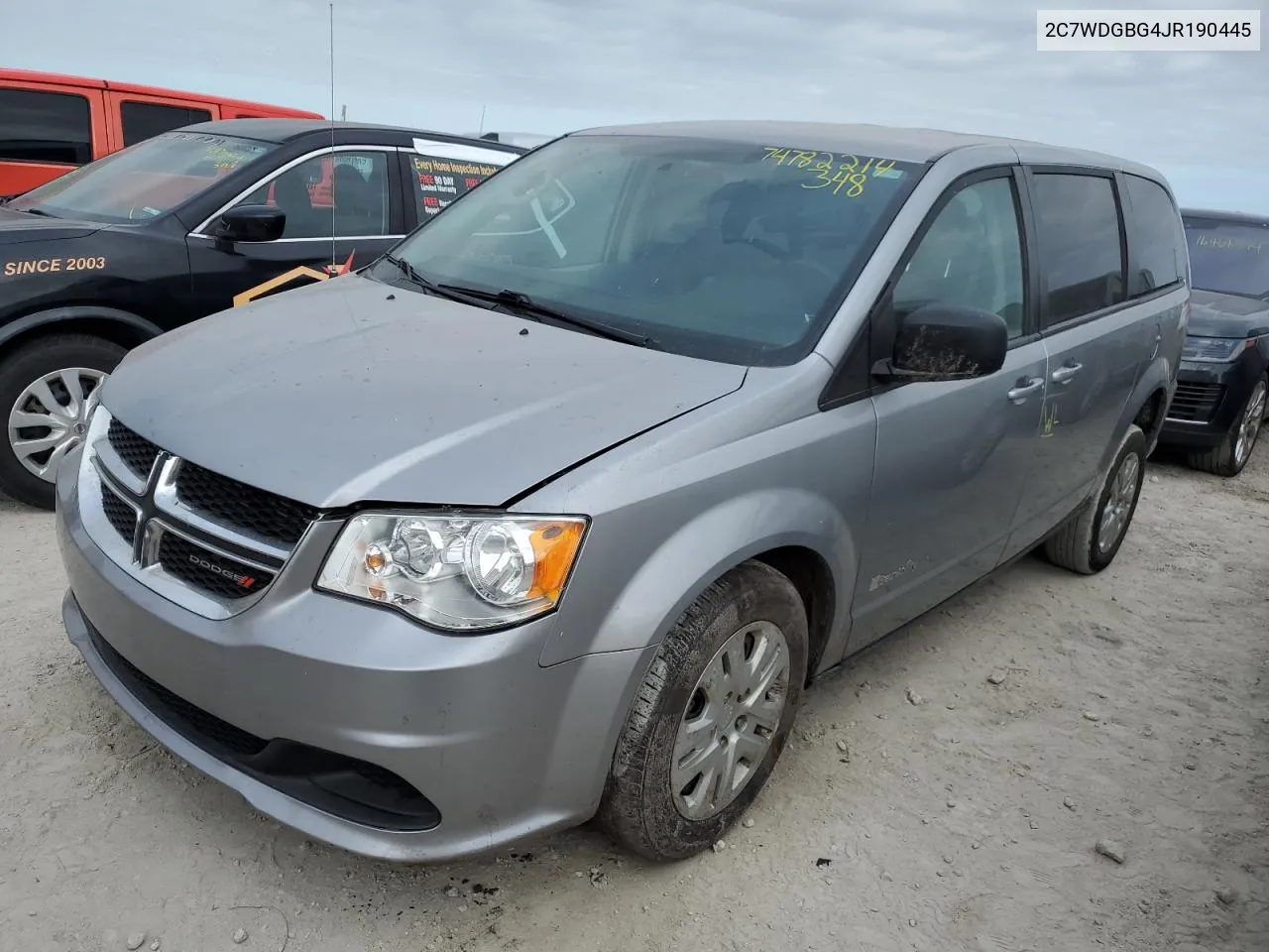 2C7WDGBG4JR190445 2018 Dodge Grand Caravan Se