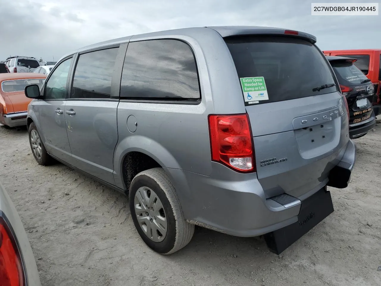 2018 Dodge Grand Caravan Se VIN: 2C7WDGBG4JR190445 Lot: 74782214