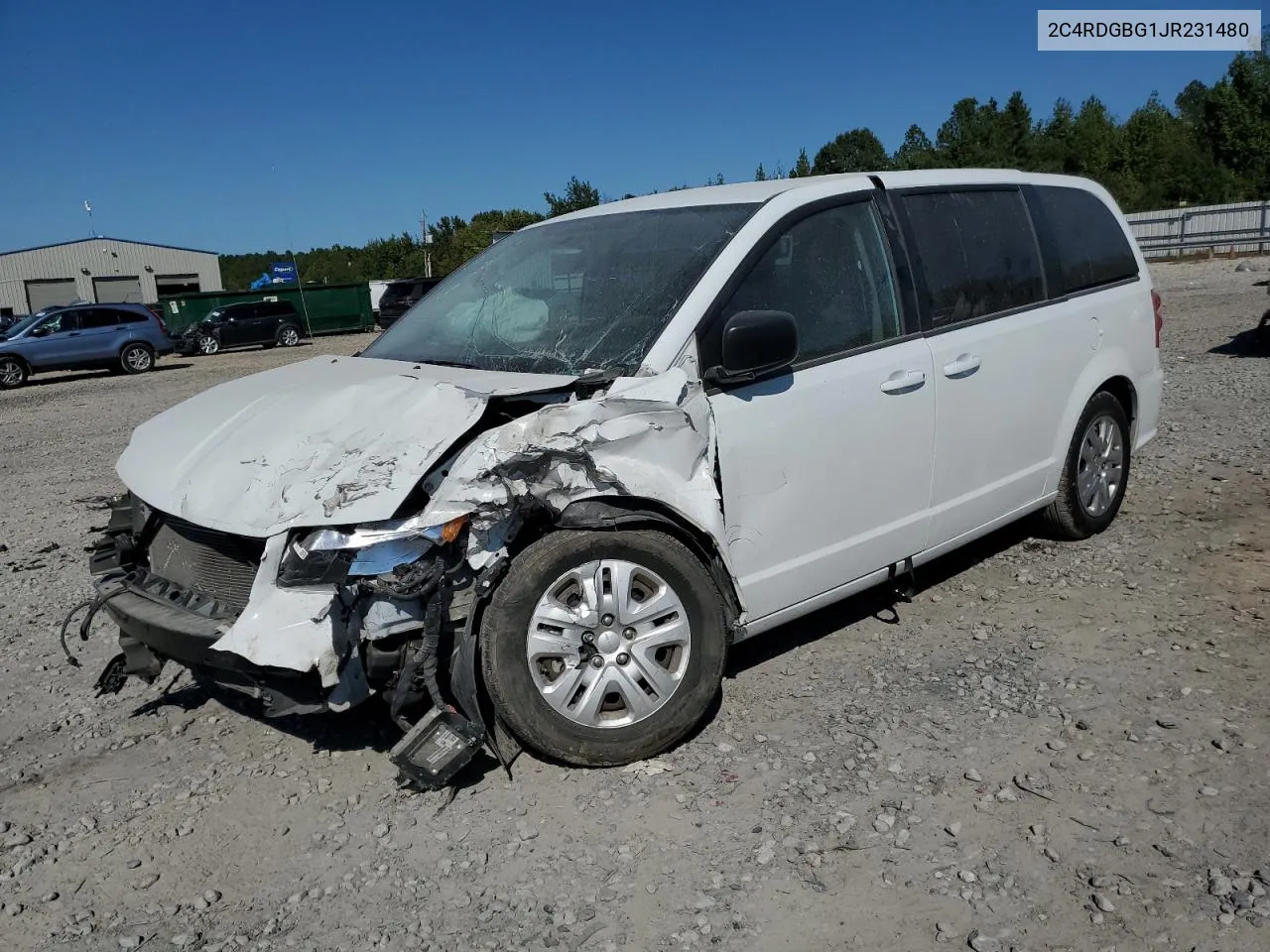 2018 Dodge Grand Caravan Se VIN: 2C4RDGBG1JR231480 Lot: 74817164