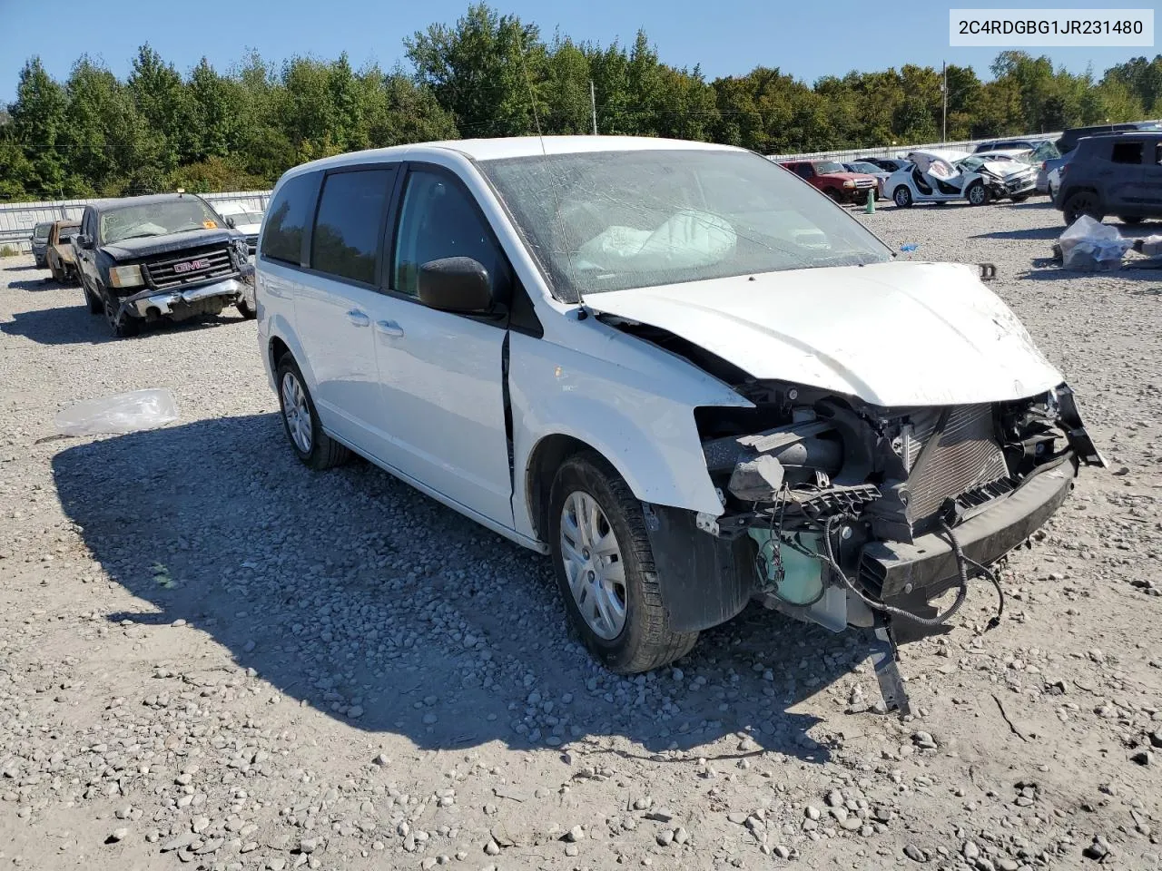 2018 Dodge Grand Caravan Se VIN: 2C4RDGBG1JR231480 Lot: 74817164