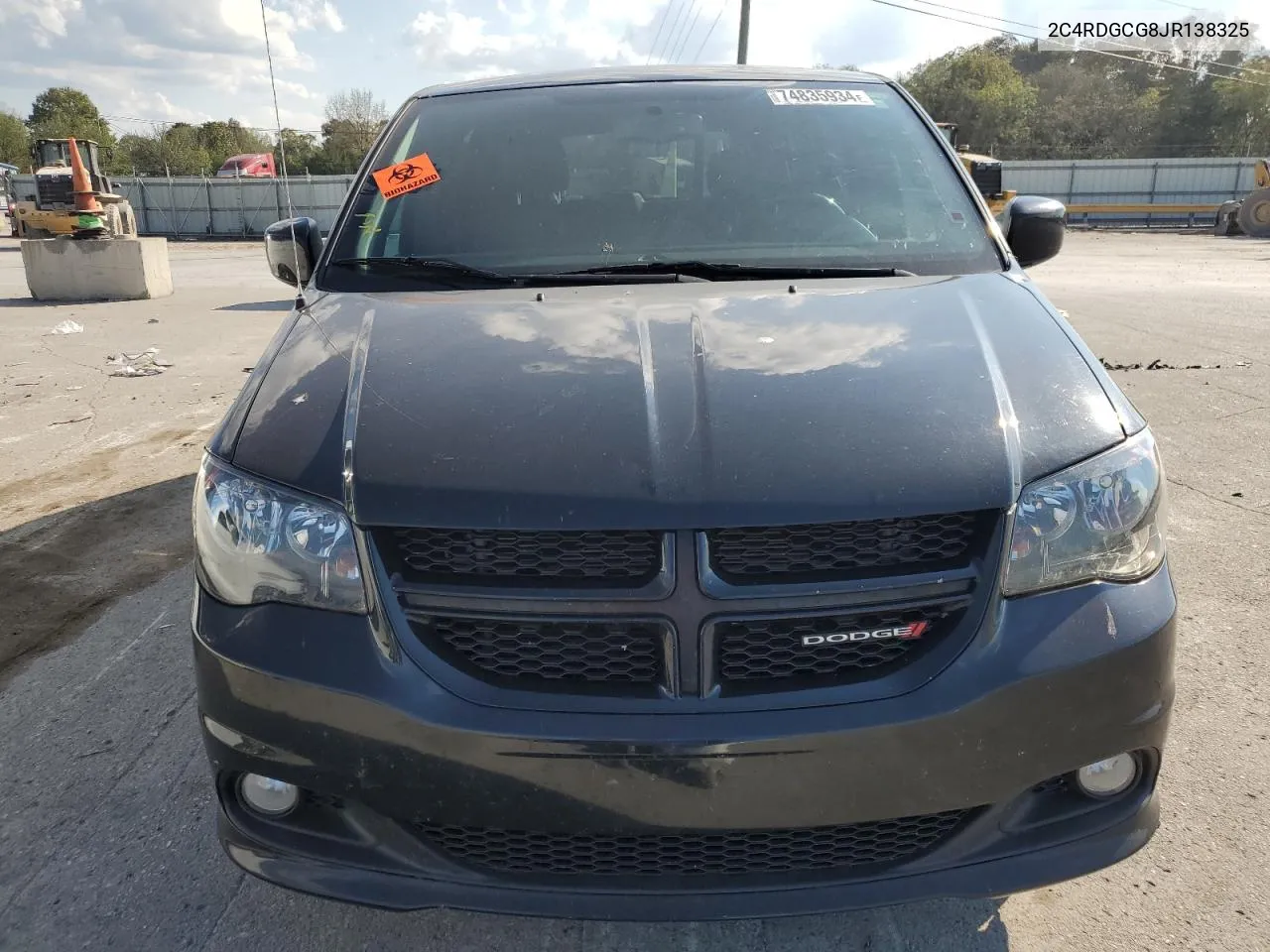 2018 Dodge Grand Caravan Sxt VIN: 2C4RDGCG8JR138325 Lot: 74835934