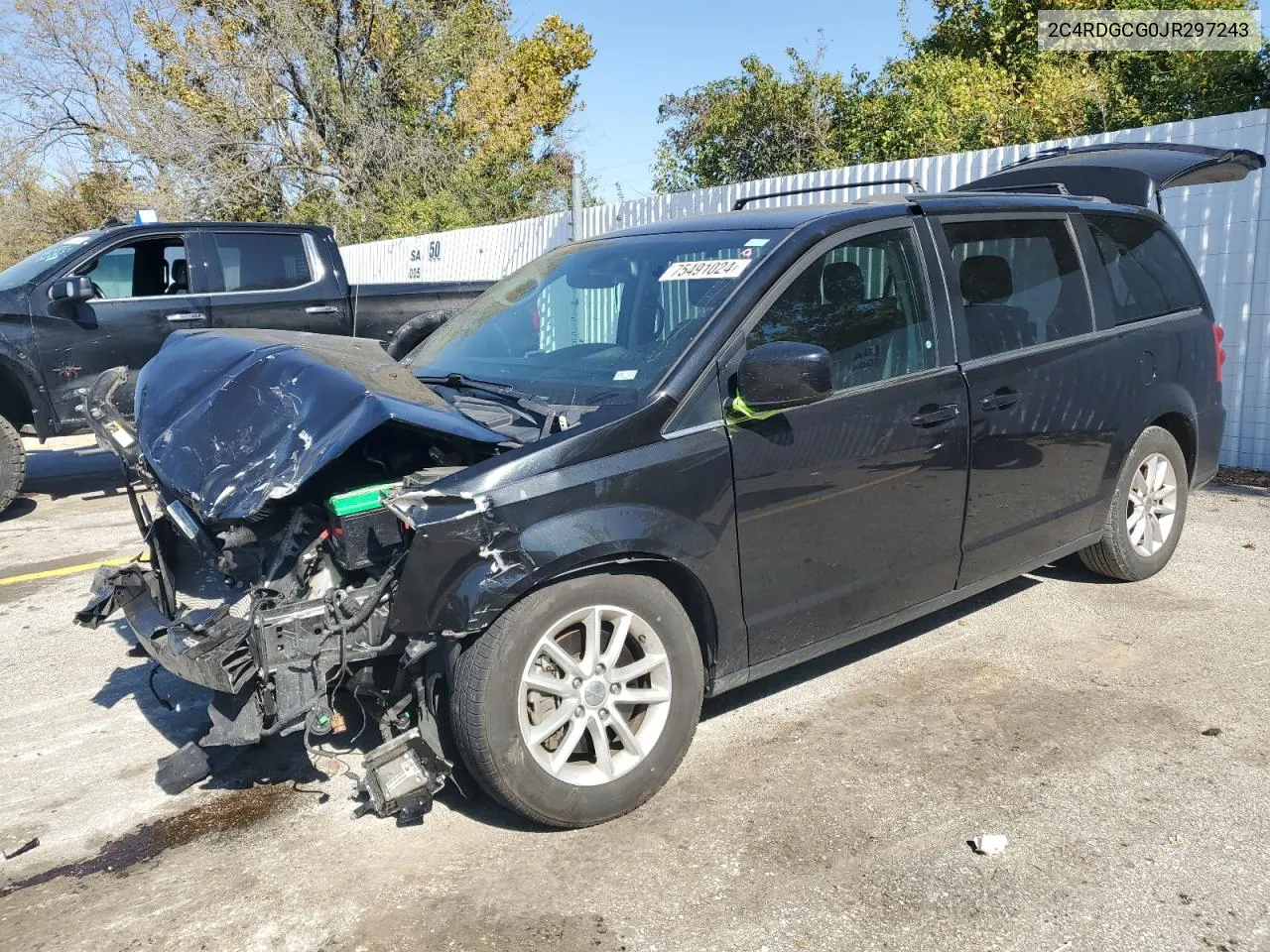 2018 Dodge Grand Caravan Sxt VIN: 2C4RDGCG0JR297243 Lot: 75491024