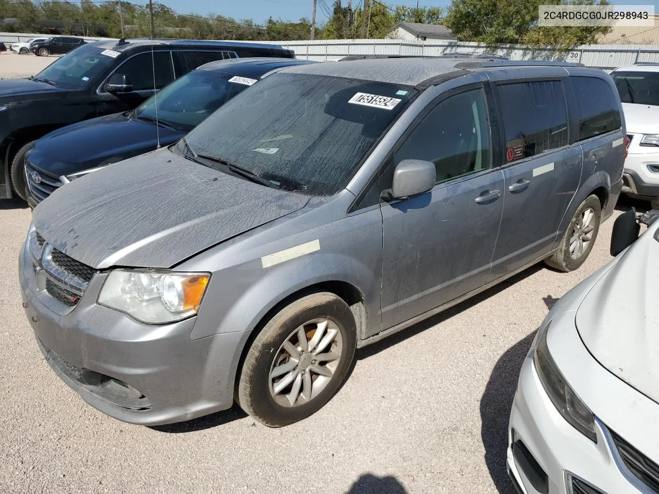 2018 Dodge Grand Caravan Sxt VIN: 2C4RDGCG0JR298943 Lot: 75515524