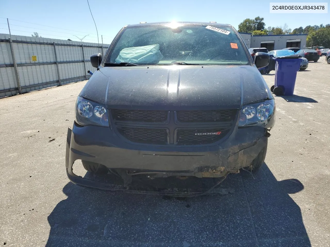 2C4RDGEGXJR343478 2018 Dodge Grand Caravan Gt