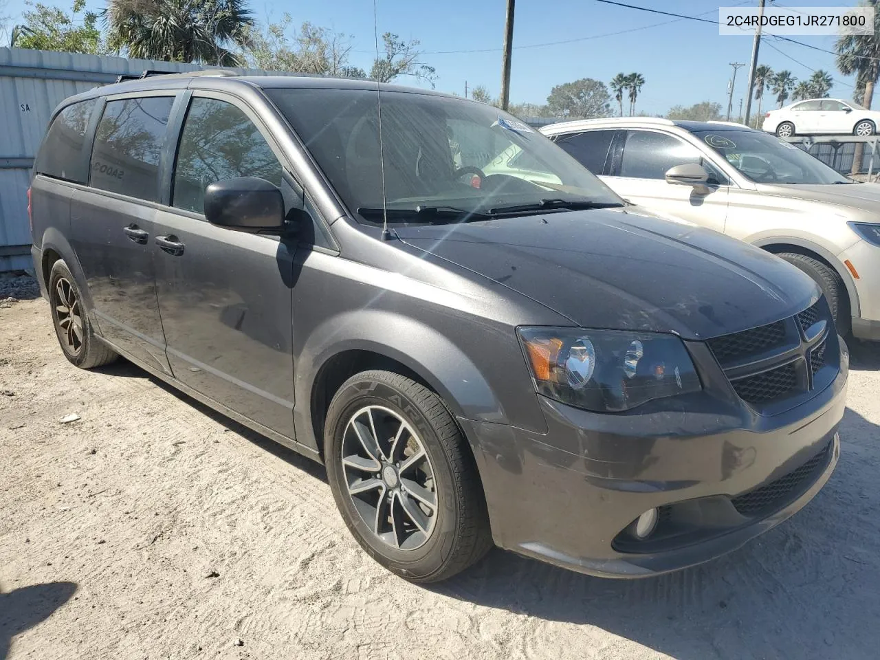 2018 Dodge Grand Caravan Gt VIN: 2C4RDGEG1JR271800 Lot: 76226854