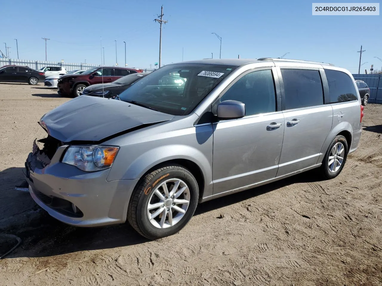 2018 Dodge Grand Caravan Sxt VIN: 2C4RDGCG1JR265403 Lot: 76389594