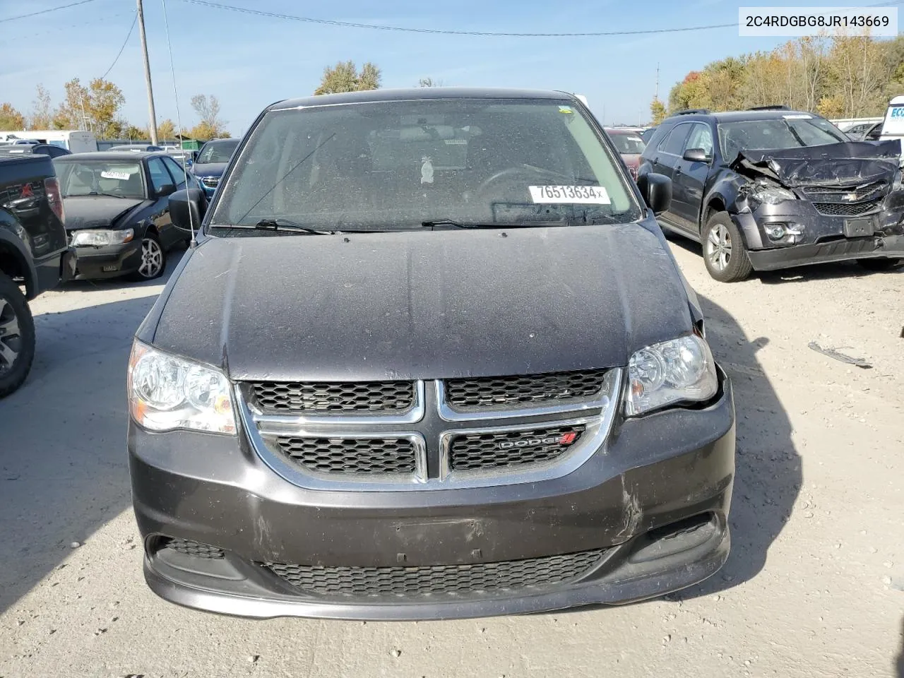 2018 Dodge Grand Caravan Se VIN: 2C4RDGBG8JR143669 Lot: 76513634