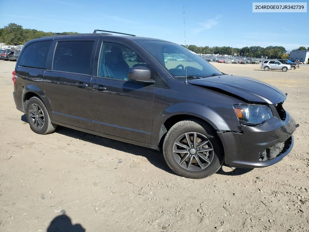 2018 Dodge Grand Caravan Gt VIN: 2C4RDGEG7JR342739 Lot: 76560994