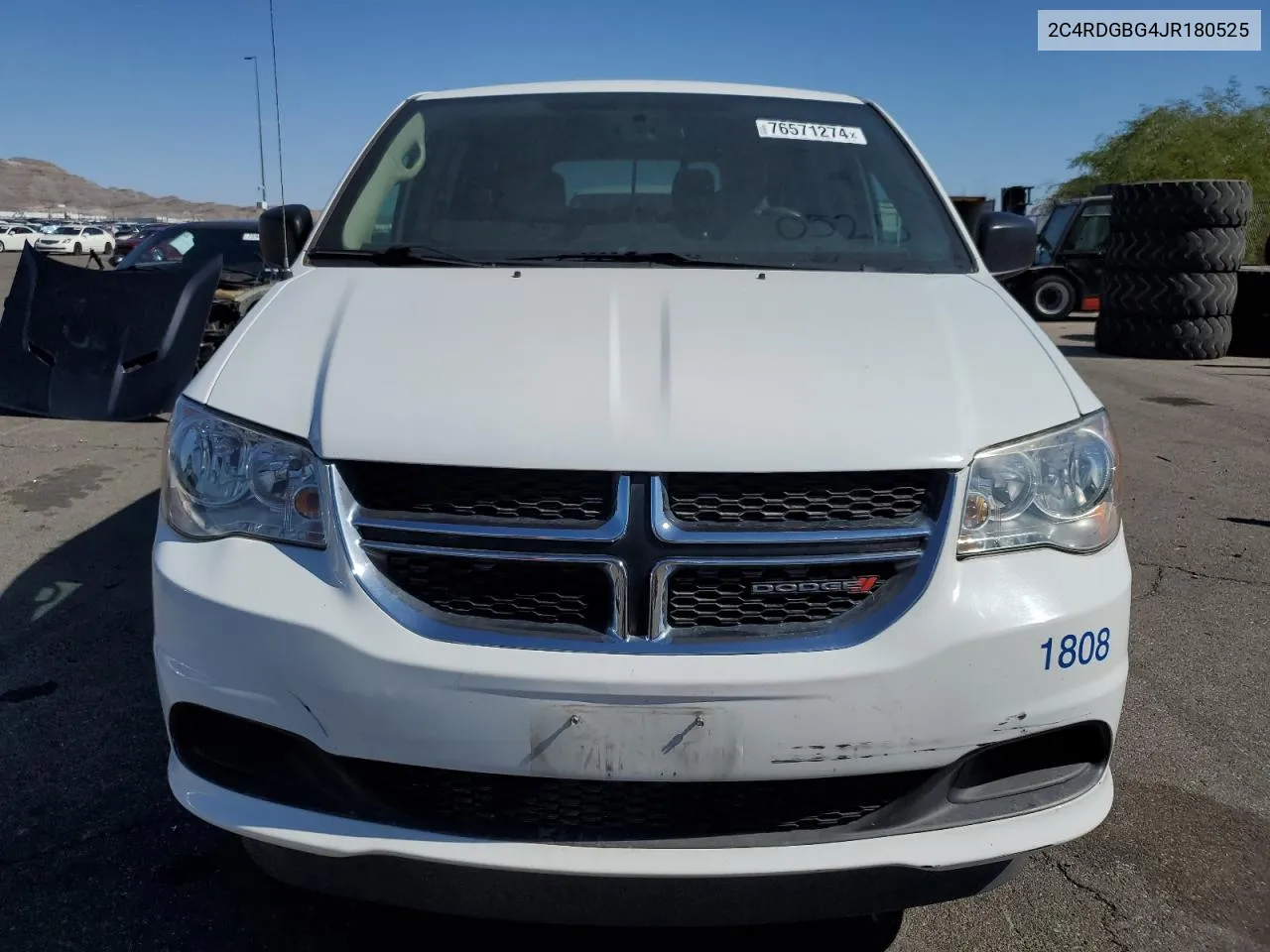 2018 Dodge Grand Caravan Se VIN: 2C4RDGBG4JR180525 Lot: 76571274