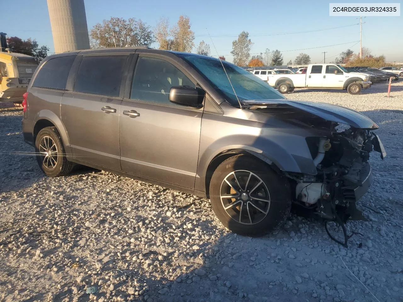 2018 Dodge Grand Caravan Gt VIN: 2C4RDGEG3JR324335 Lot: 76598334