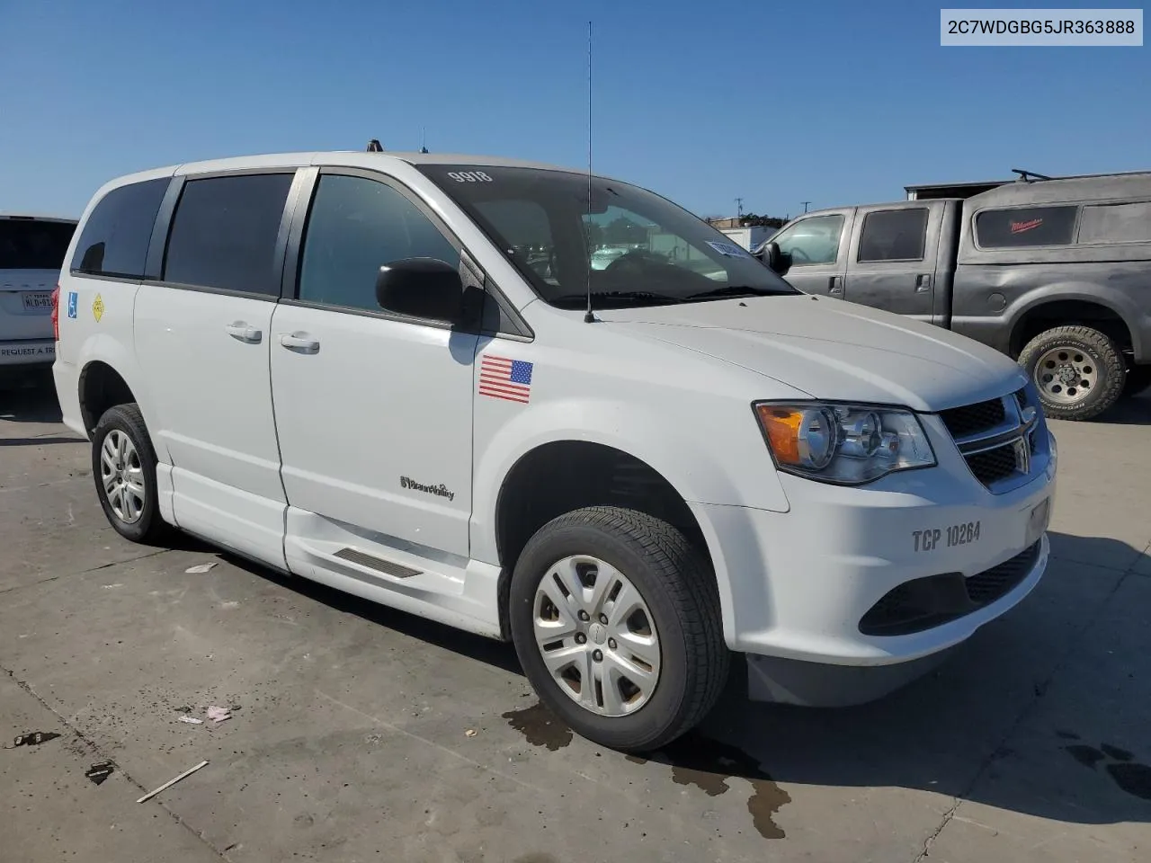 2018 Dodge Grand Caravan Se VIN: 2C7WDGBG5JR363888 Lot: 76839424