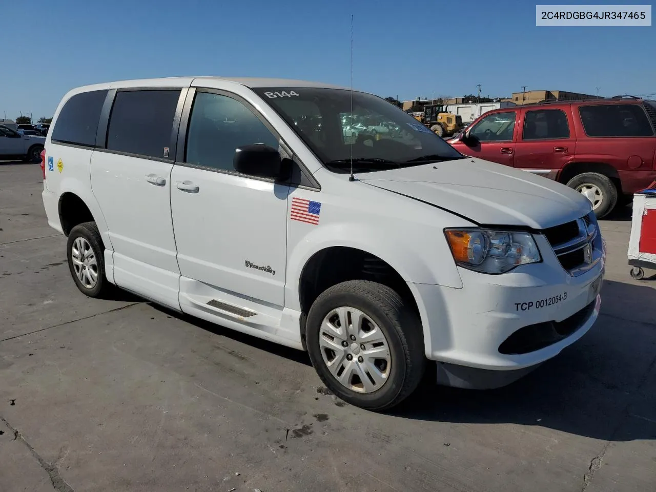 2018 Dodge Grand Caravan Se VIN: 2C4RDGBG4JR347465 Lot: 76839574