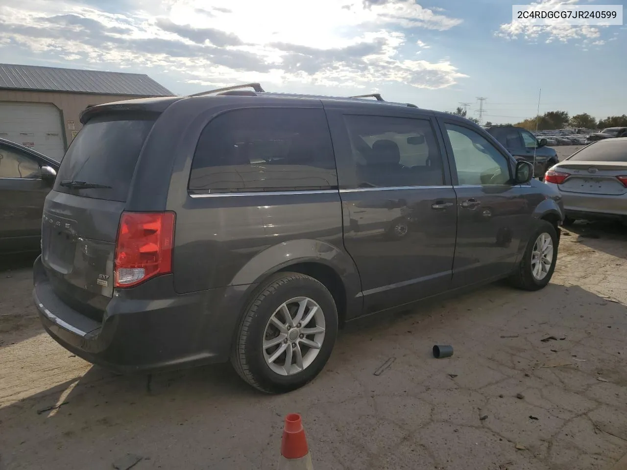 2018 Dodge Grand Caravan Sxt VIN: 2C4RDGCG7JR240599 Lot: 76890434