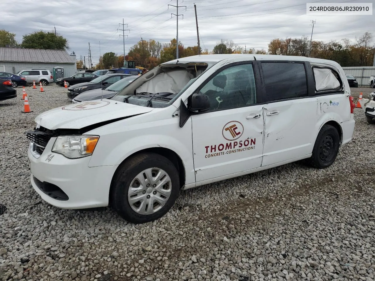 2018 Dodge Grand Caravan Se VIN: 2C4RDGBG6JR230910 Lot: 77017894