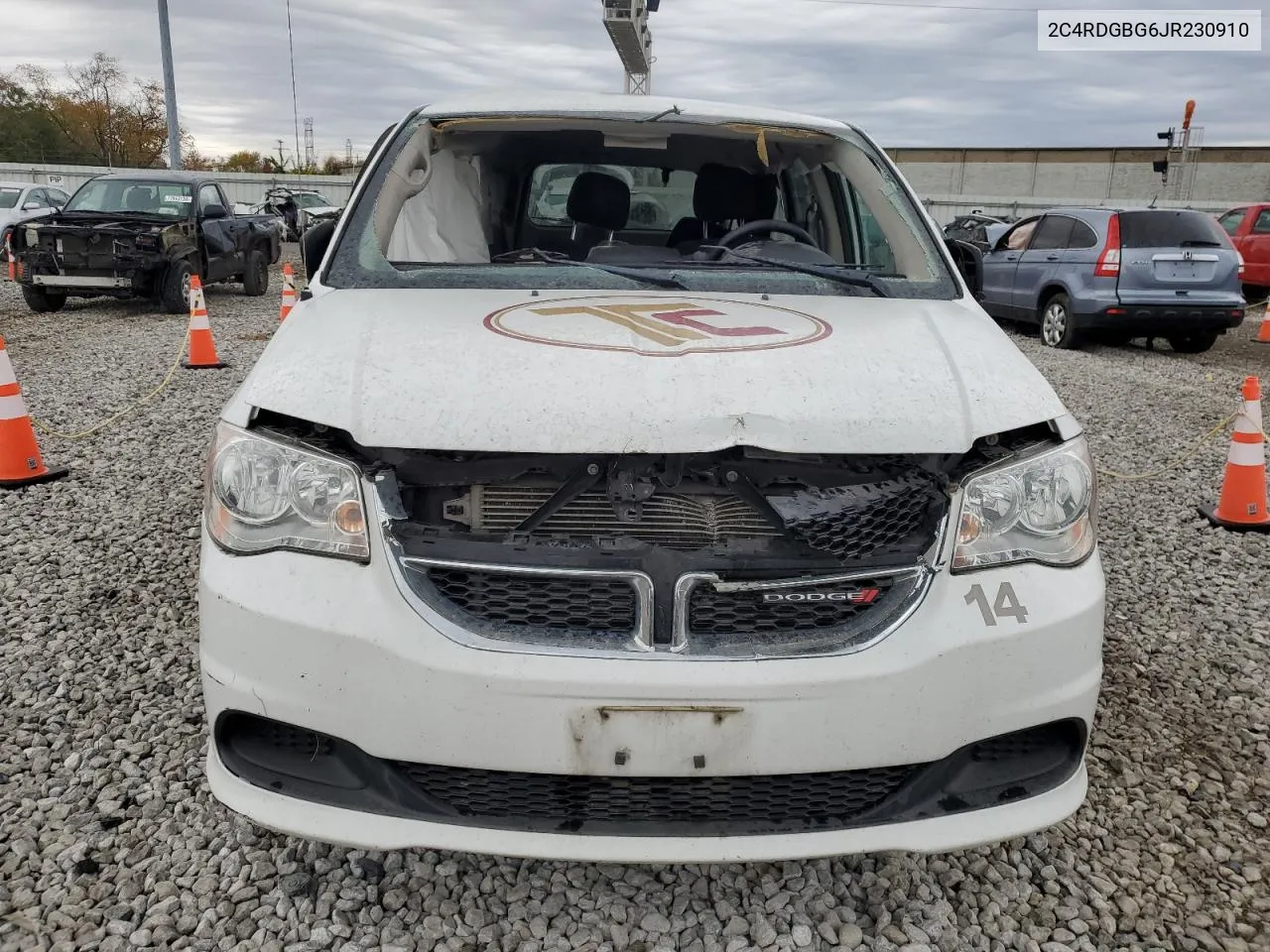 2018 Dodge Grand Caravan Se VIN: 2C4RDGBG6JR230910 Lot: 77017894