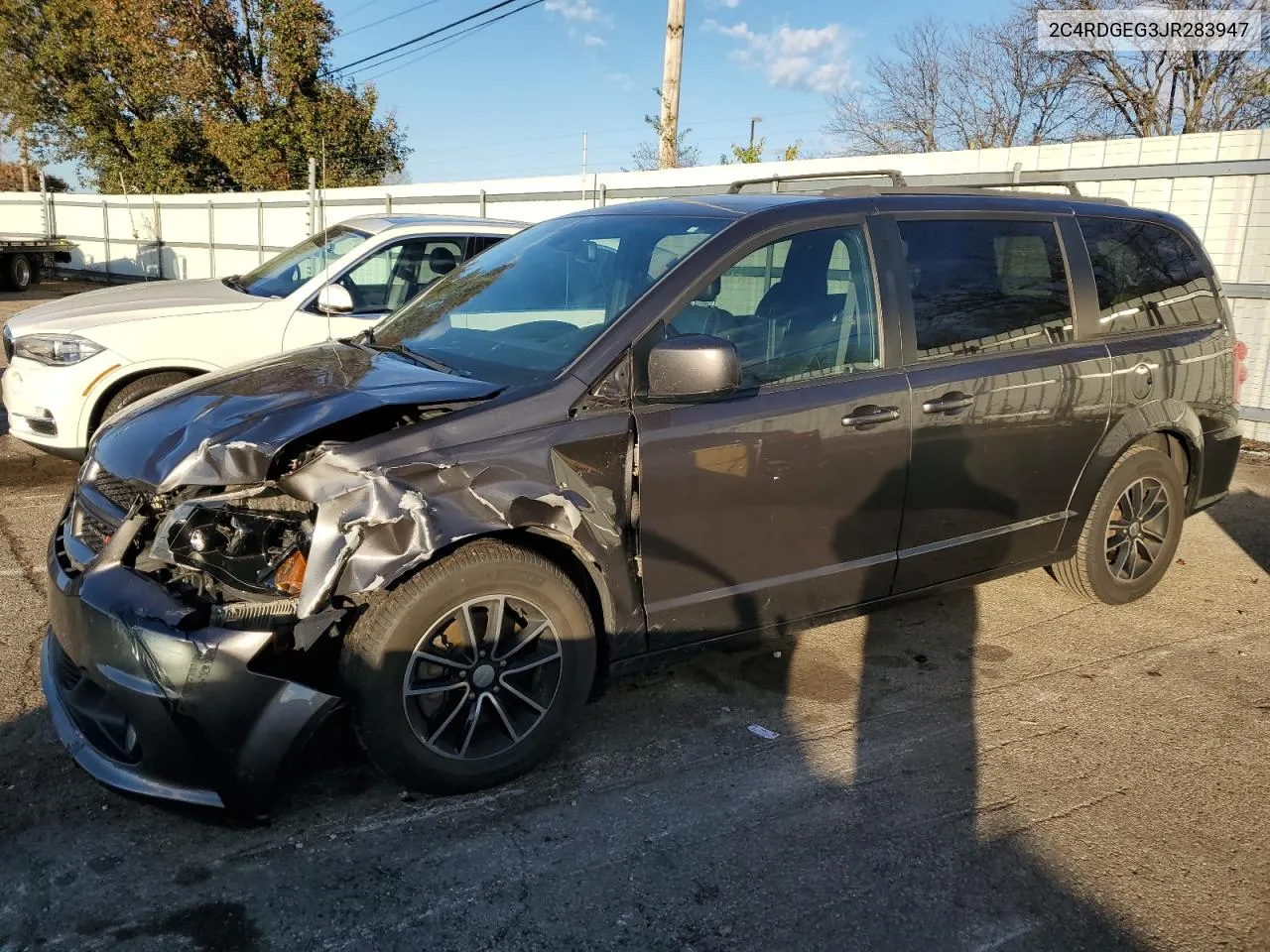 2018 Dodge Grand Caravan Gt VIN: 2C4RDGEG3JR283947 Lot: 77655194