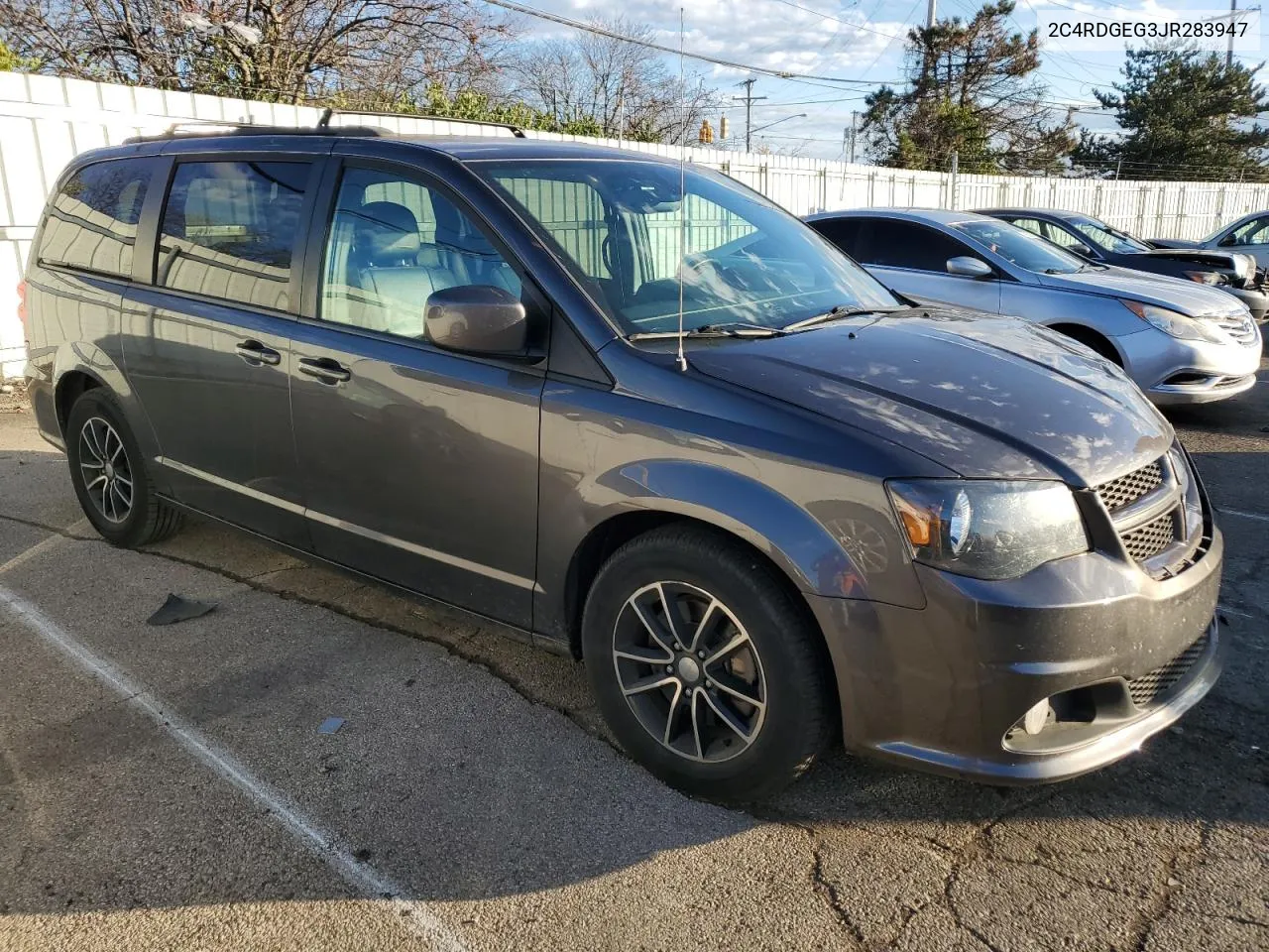 2018 Dodge Grand Caravan Gt VIN: 2C4RDGEG3JR283947 Lot: 77655194