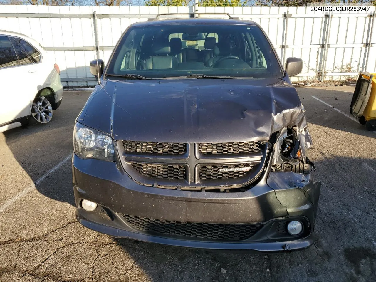 2018 Dodge Grand Caravan Gt VIN: 2C4RDGEG3JR283947 Lot: 77655194