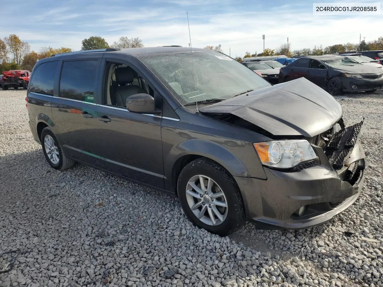 2018 Dodge Grand Caravan Sxt VIN: 2C4RDGCG1JR208585 Lot: 77784404