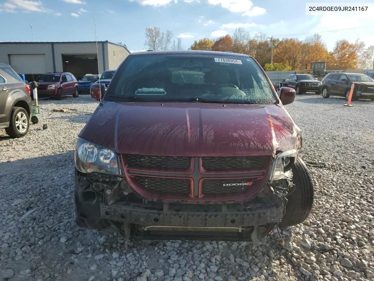 2018 Dodge Grand Caravan Gt VIN: 2C4RDGEG9JR241167 Lot: 77830954