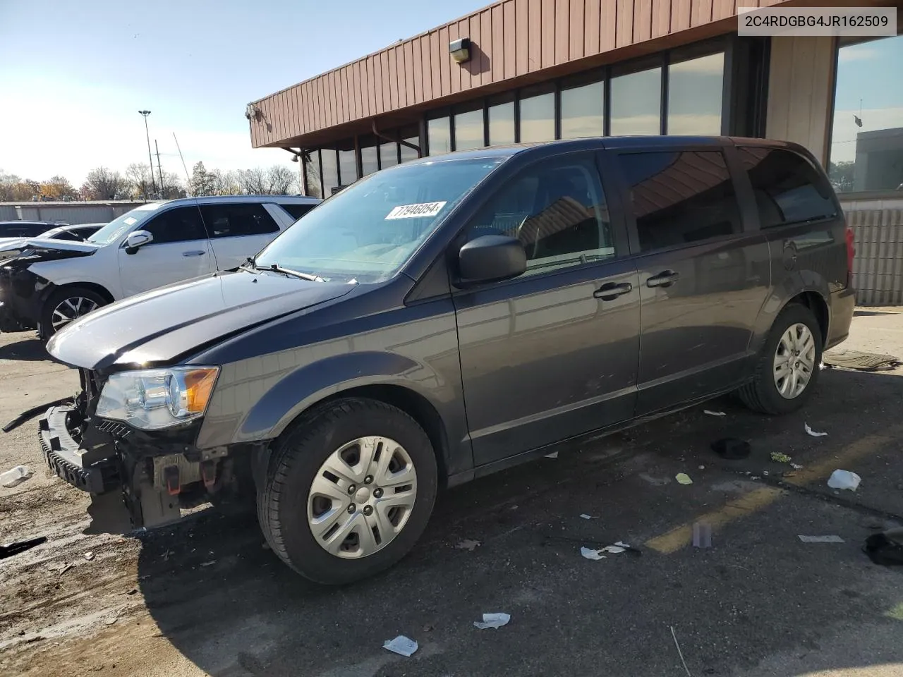 2018 Dodge Grand Caravan Se VIN: 2C4RDGBG4JR162509 Lot: 77946054