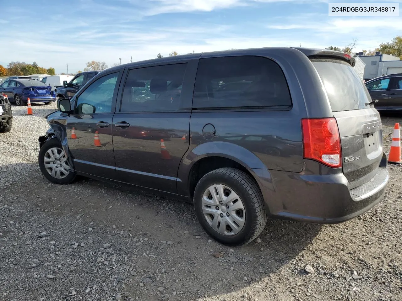 2018 Dodge Grand Caravan Se VIN: 2C4RDGBG3JR348817 Lot: 77948054