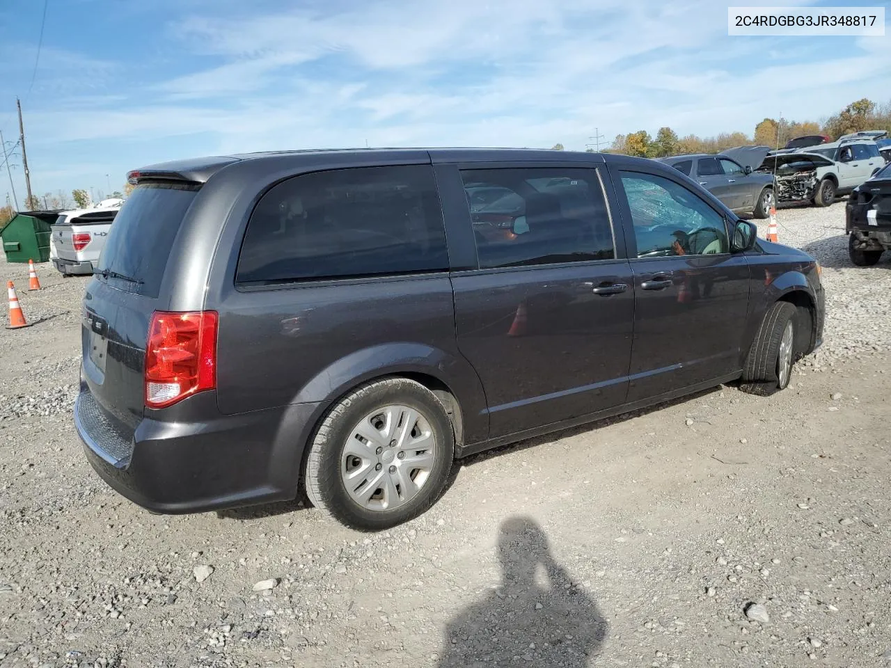 2018 Dodge Grand Caravan Se VIN: 2C4RDGBG3JR348817 Lot: 77948054