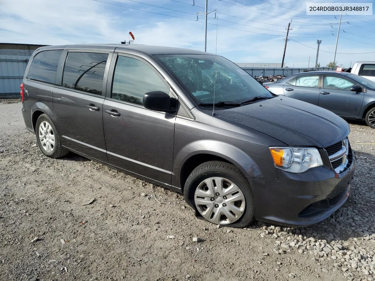 2018 Dodge Grand Caravan Se VIN: 2C4RDGBG3JR348817 Lot: 77948054