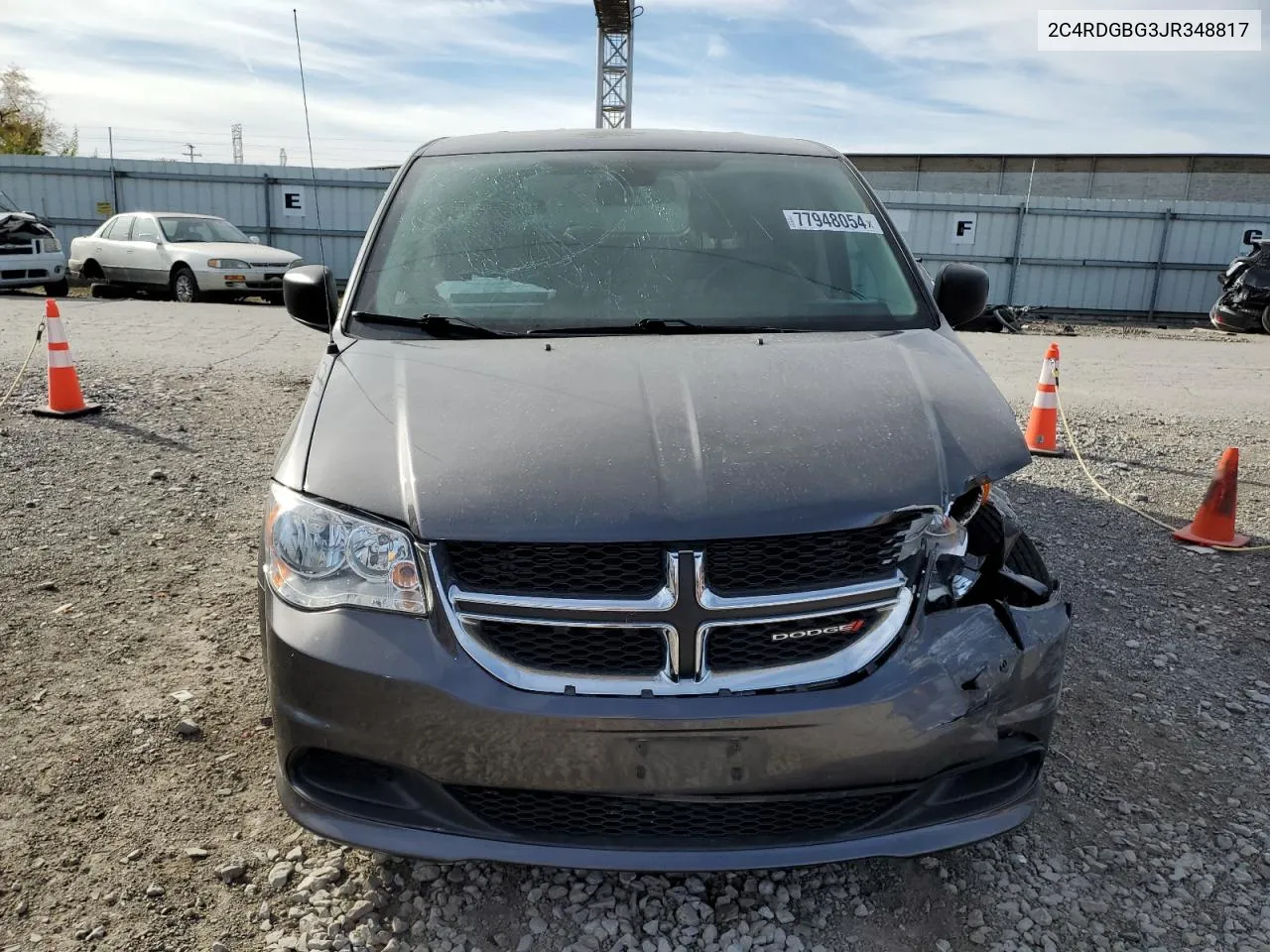 2018 Dodge Grand Caravan Se VIN: 2C4RDGBG3JR348817 Lot: 77948054