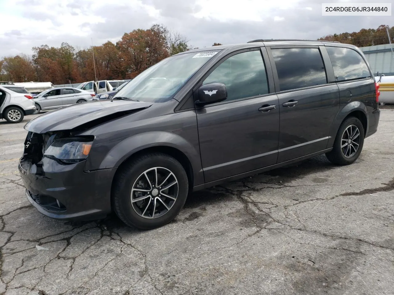 2018 Dodge Grand Caravan Gt VIN: 2C4RDGEG6JR344840 Lot: 78025904