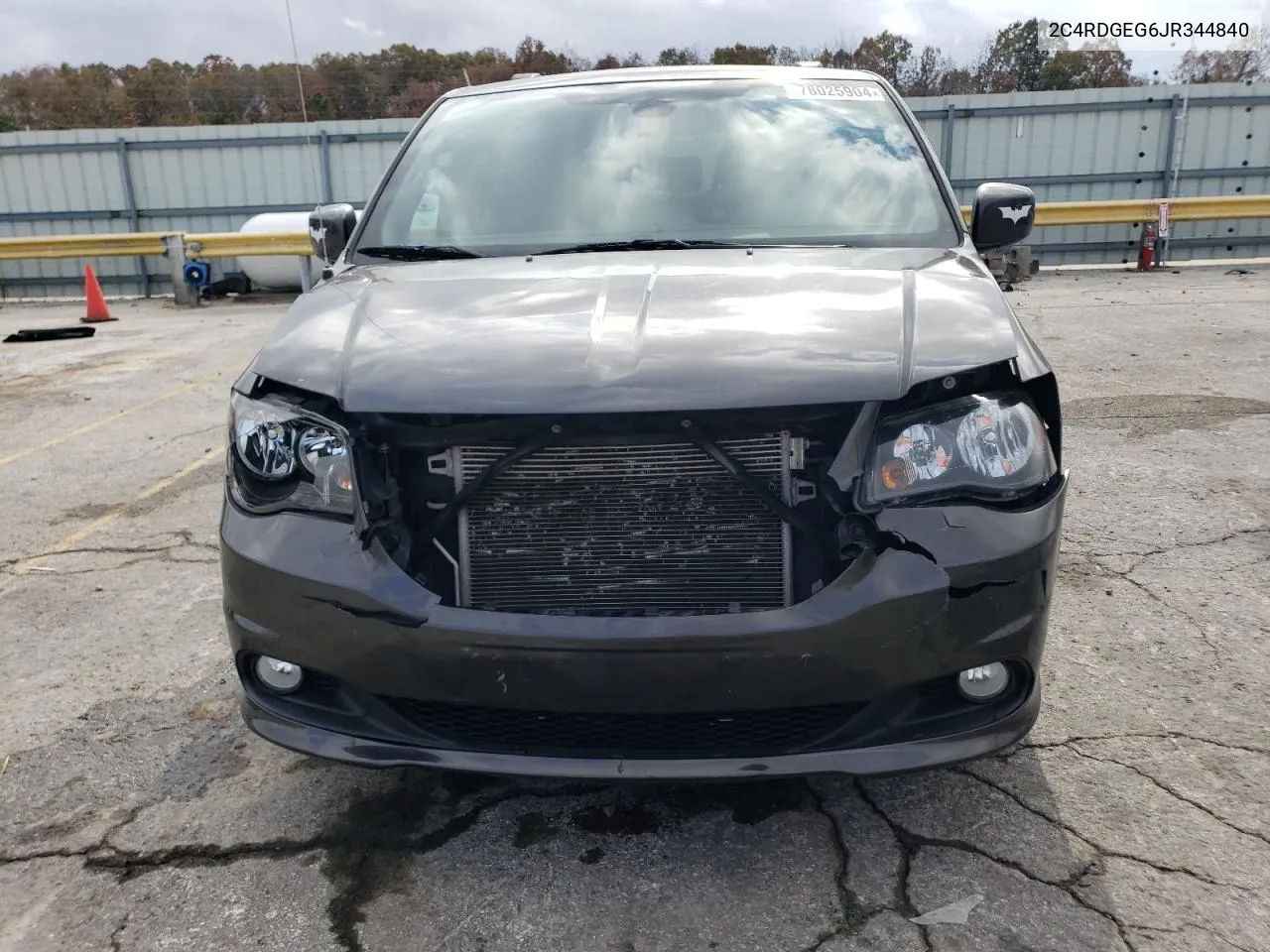 2018 Dodge Grand Caravan Gt VIN: 2C4RDGEG6JR344840 Lot: 78025904