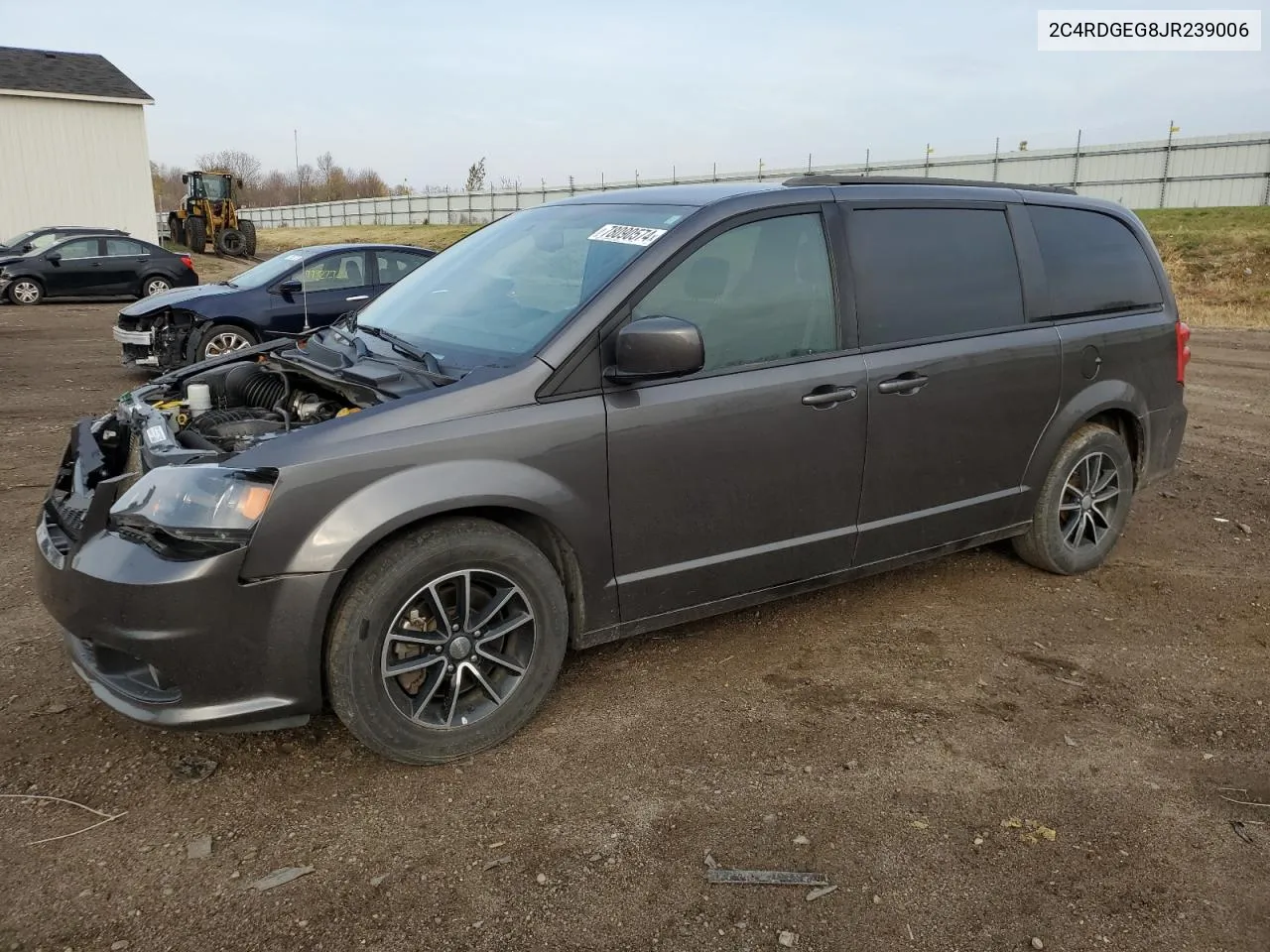 2018 Dodge Grand Caravan Gt VIN: 2C4RDGEG8JR239006 Lot: 78090574