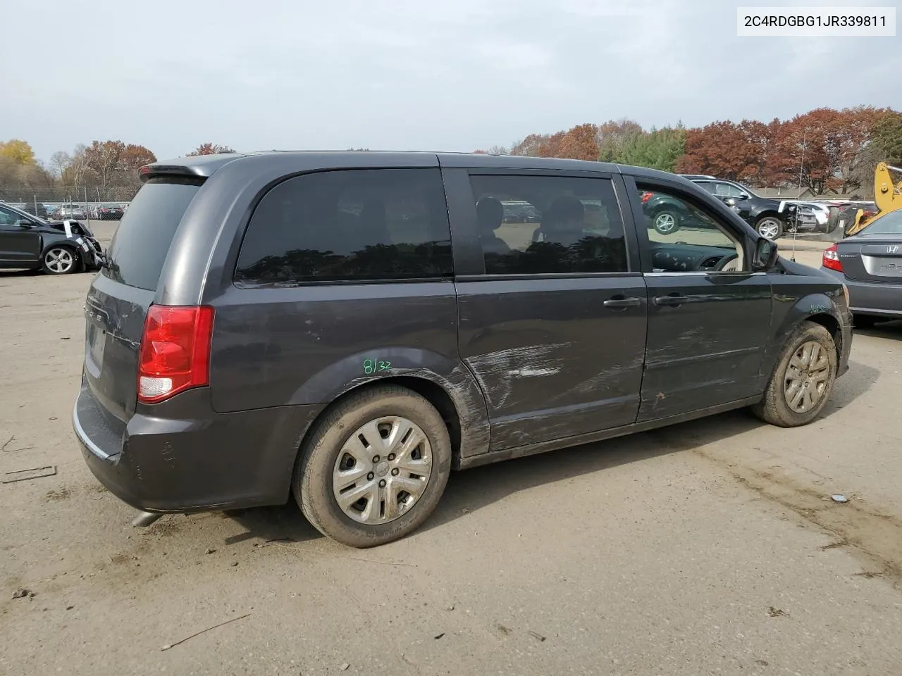 2018 Dodge Grand Caravan Se VIN: 2C4RDGBG1JR339811 Lot: 78260724