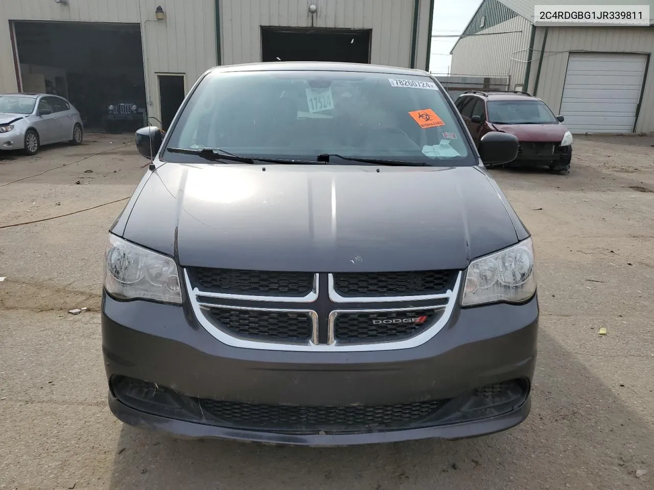 2018 Dodge Grand Caravan Se VIN: 2C4RDGBG1JR339811 Lot: 78260724