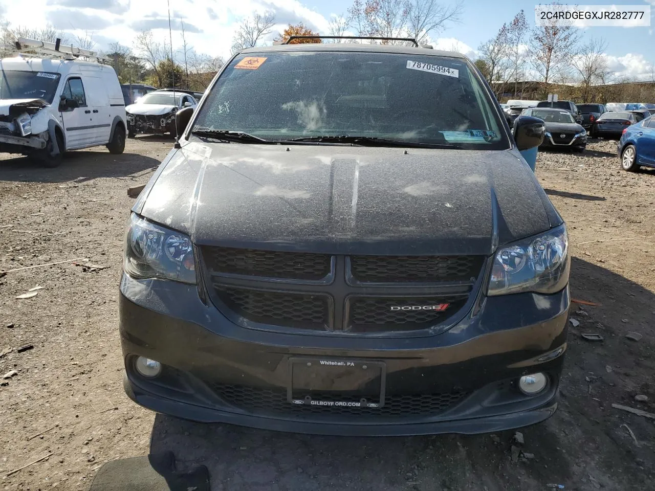 2018 Dodge Grand Caravan Gt VIN: 2C4RDGEGXJR282777 Lot: 78705994