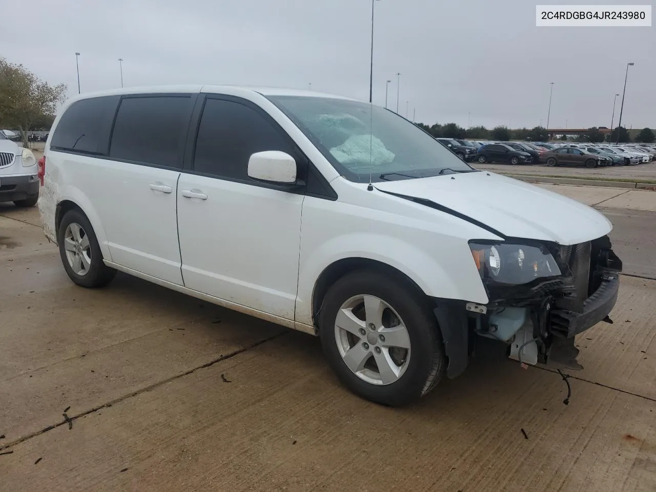 2018 Dodge Grand Caravan Se VIN: 2C4RDGBG4JR243980 Lot: 78884834