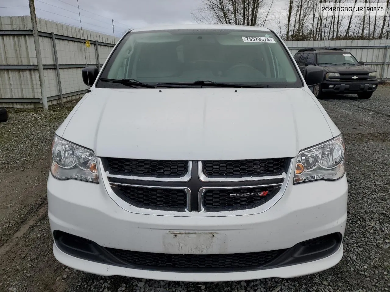 2018 Dodge Grand Caravan Se VIN: 2C4RDGBG4JR190875 Lot: 79579574