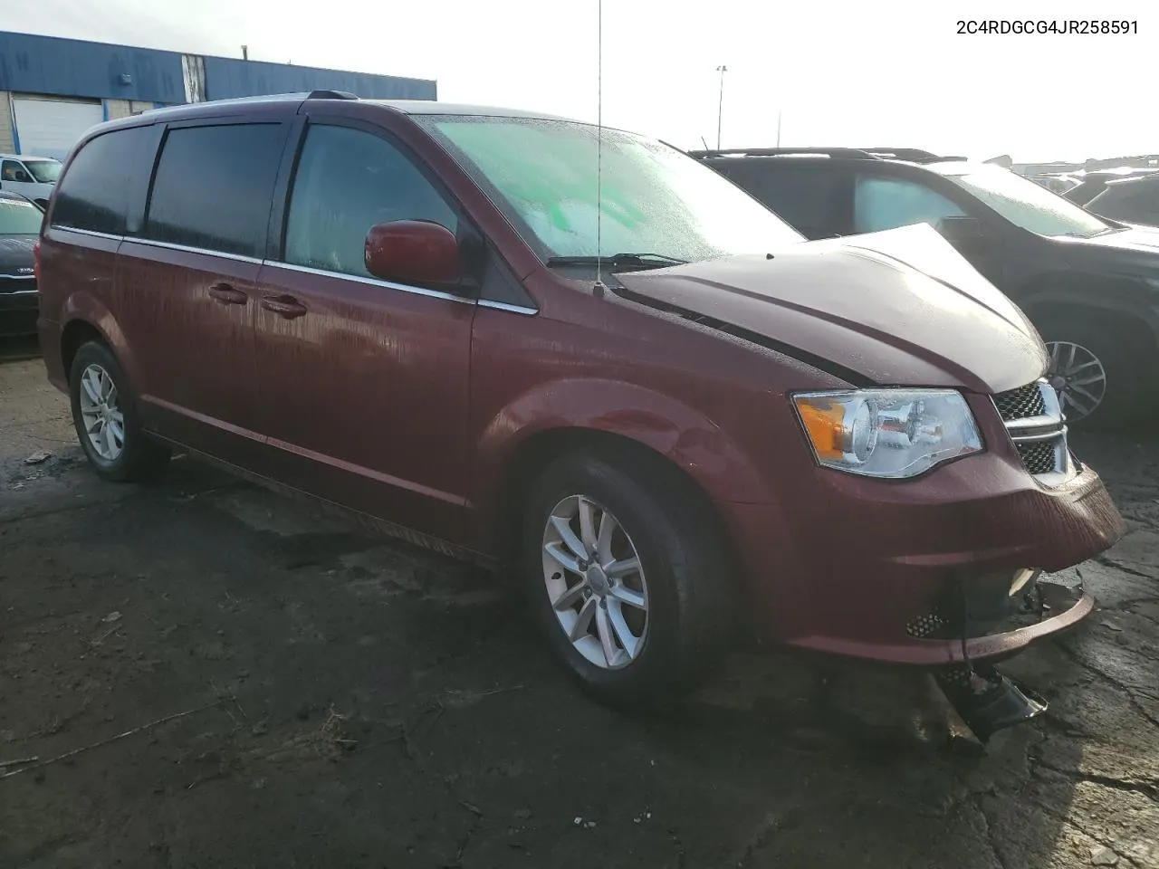 2018 Dodge Grand Caravan Sxt VIN: 2C4RDGCG4JR258591 Lot: 79711274