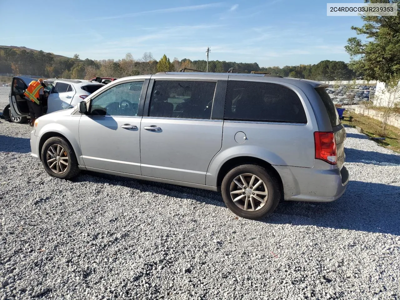 2018 Dodge Grand Caravan Sxt VIN: 2C4RDGCG3JR239353 Lot: 80094434