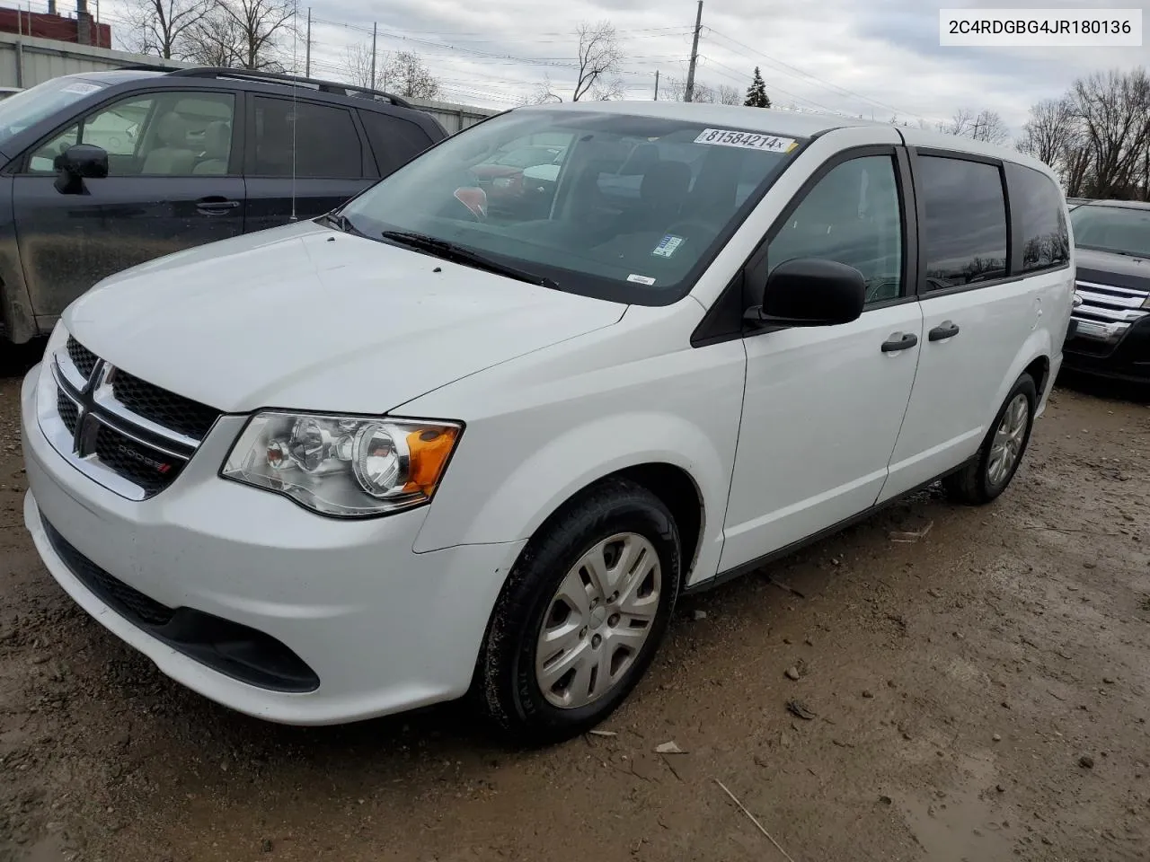 2018 Dodge Grand Caravan Se VIN: 2C4RDGBG4JR180136 Lot: 81584214