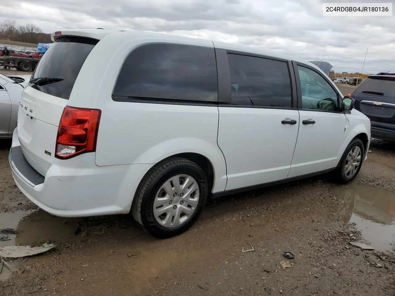 2018 Dodge Grand Caravan Se VIN: 2C4RDGBG4JR180136 Lot: 81584214