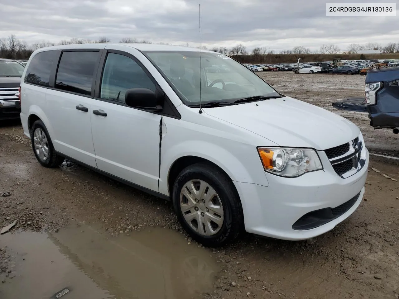 2018 Dodge Grand Caravan Se VIN: 2C4RDGBG4JR180136 Lot: 81584214