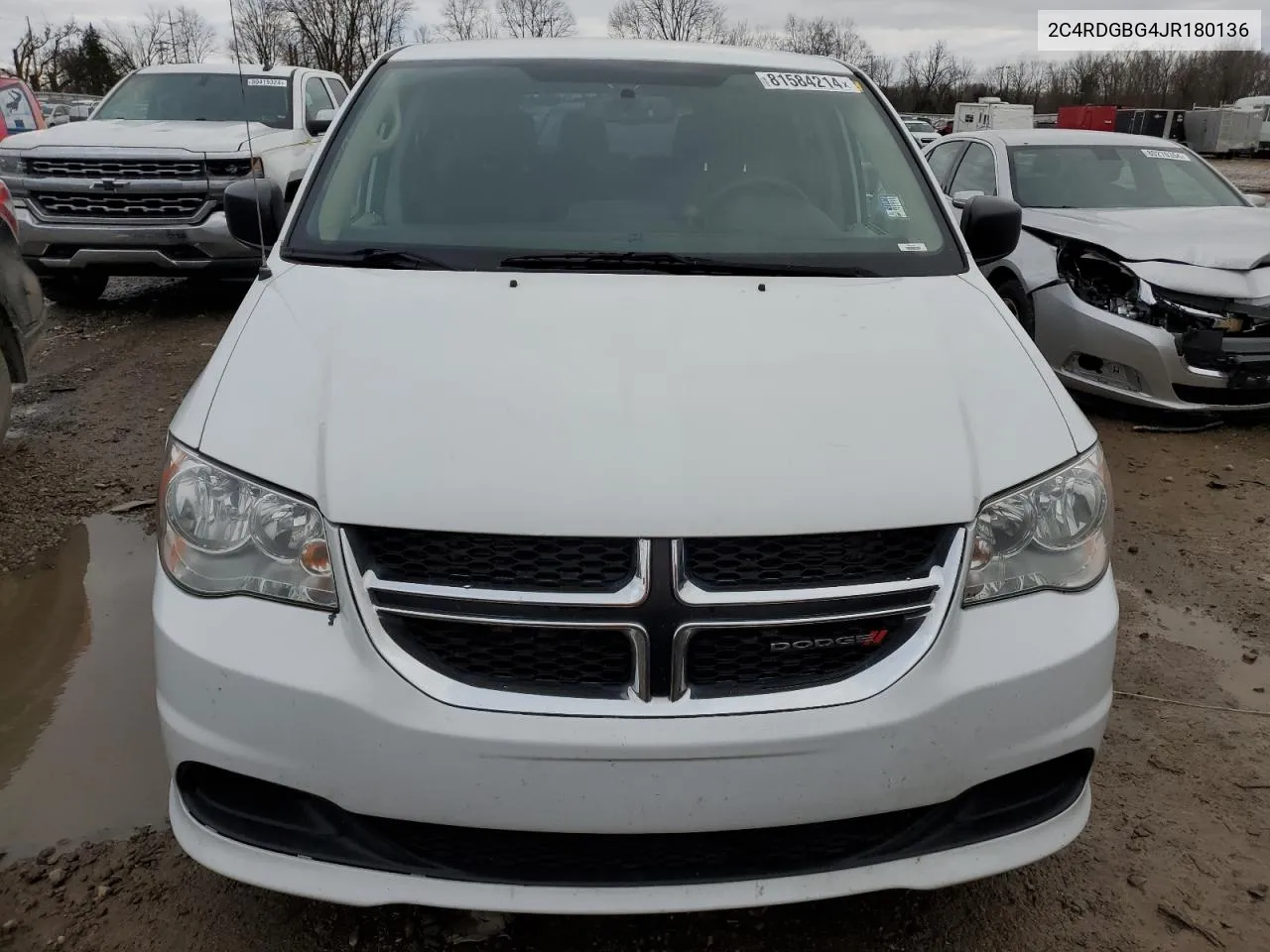 2018 Dodge Grand Caravan Se VIN: 2C4RDGBG4JR180136 Lot: 81584214