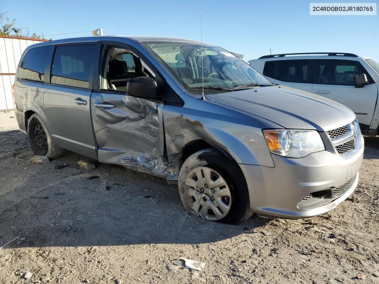 2018 Dodge Grand Caravan Se VIN: 2C4RDGBG2JR180765 Lot: 81593304