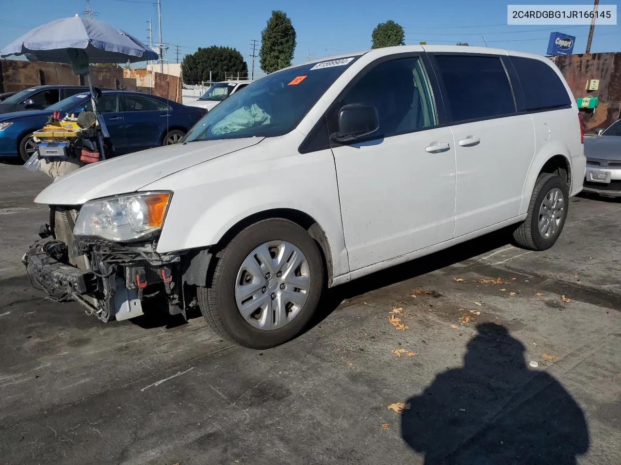 2018 Dodge Grand Caravan Se VIN: 2C4RDGBG1JR166145 Lot: 81599904