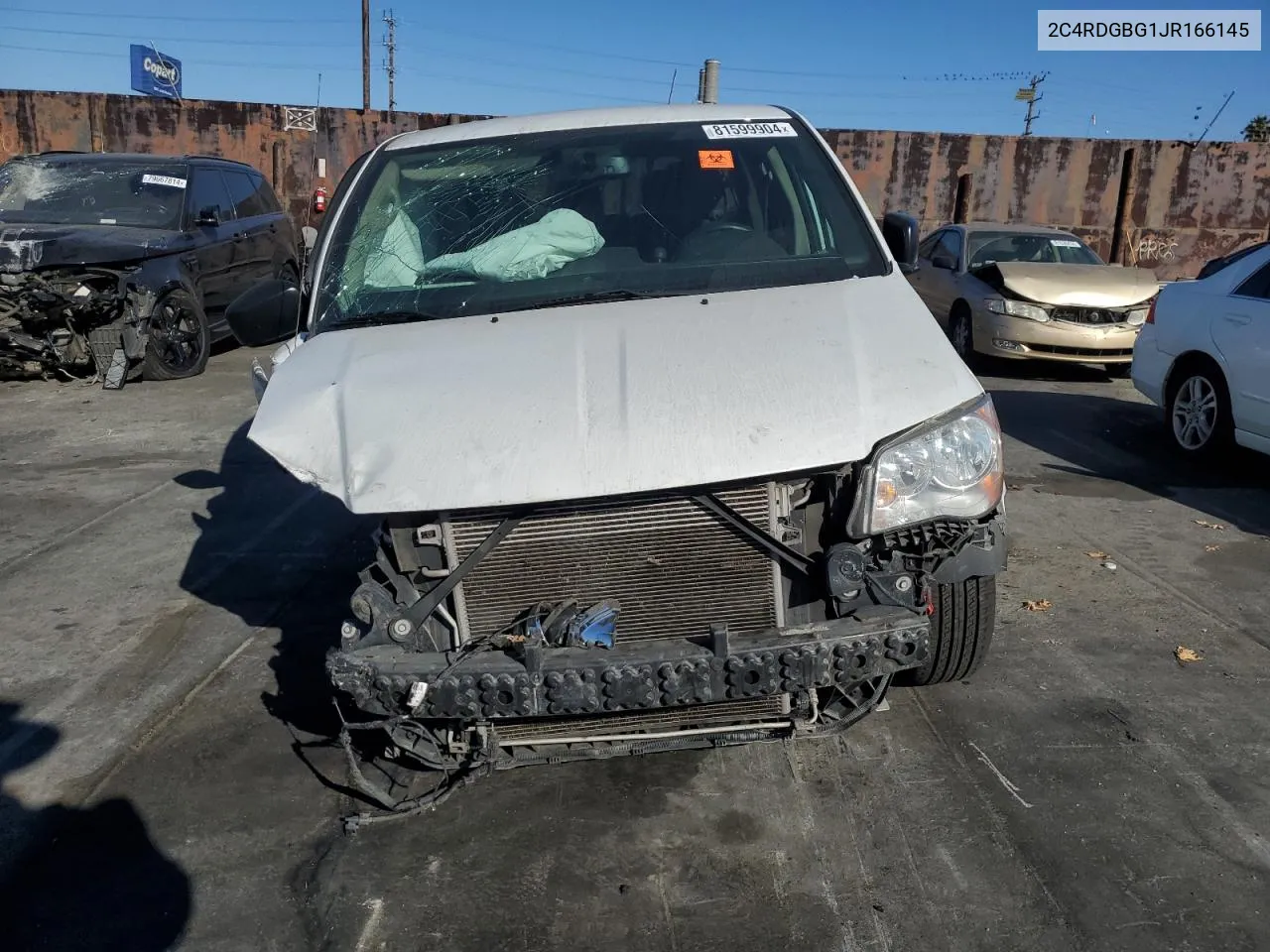 2018 Dodge Grand Caravan Se VIN: 2C4RDGBG1JR166145 Lot: 81599904