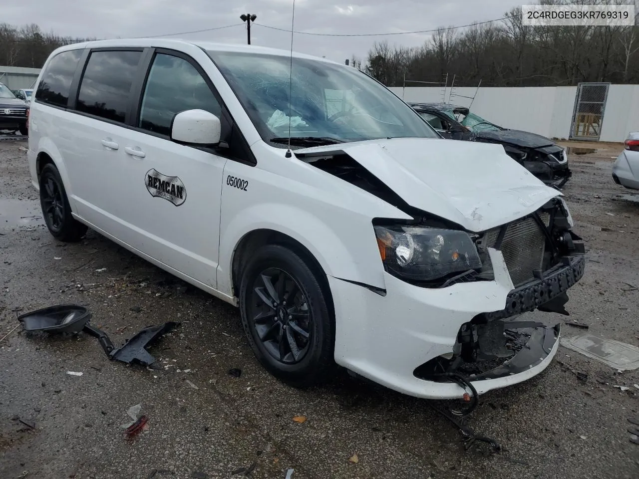 2019 Dodge Grand Caravan Gt VIN: 2C4RDGEG3KR769319 Lot: 38329974