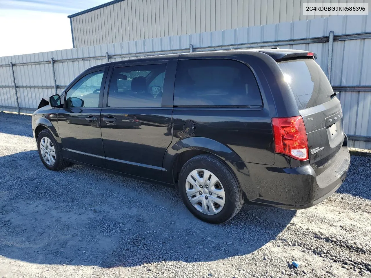 2019 Dodge Grand Caravan Se VIN: 2C4RDGBG9KR586396 Lot: 40329364