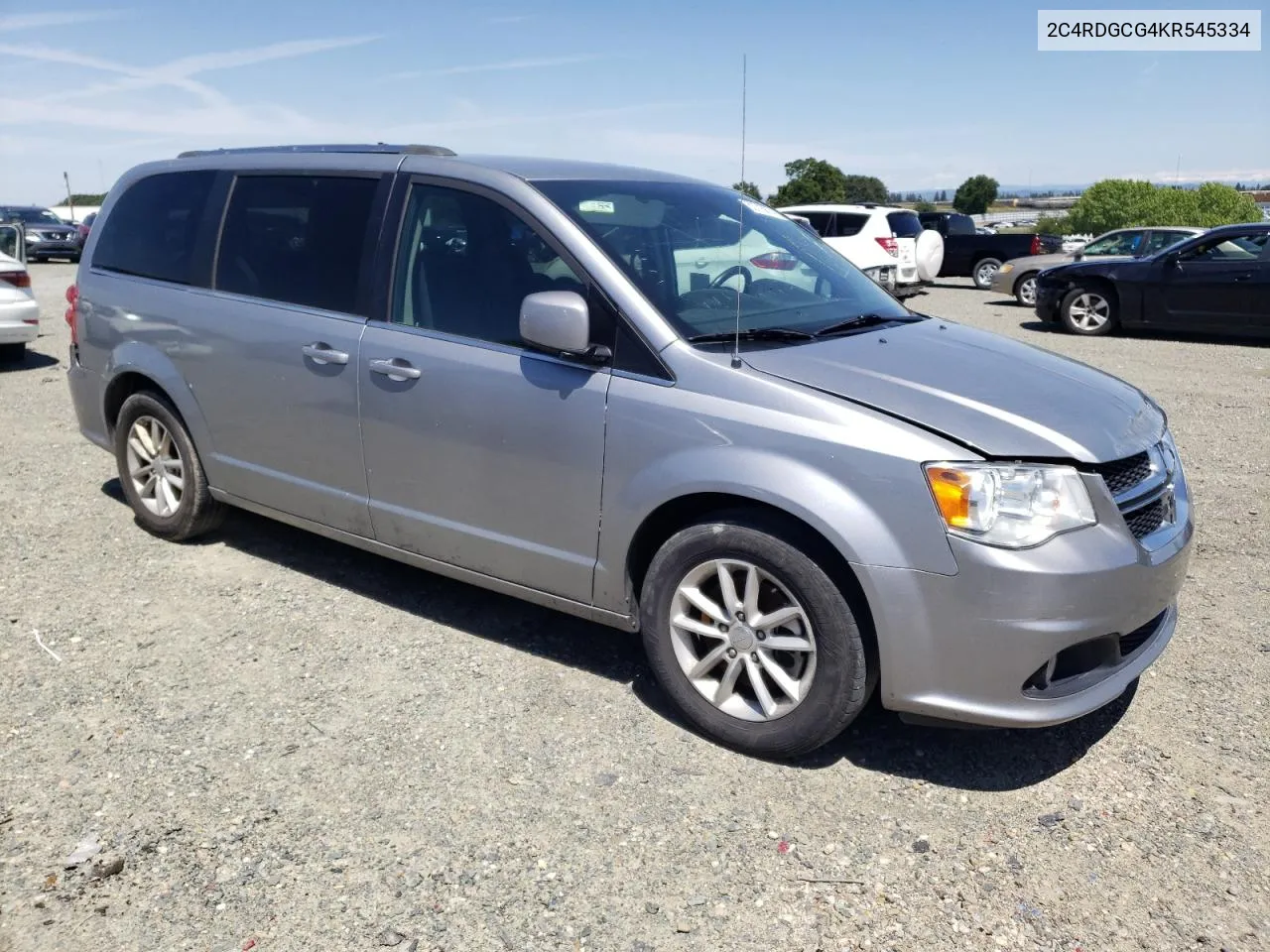 2019 Dodge Grand Caravan Sxt VIN: 2C4RDGCG4KR545334 Lot: 53715874