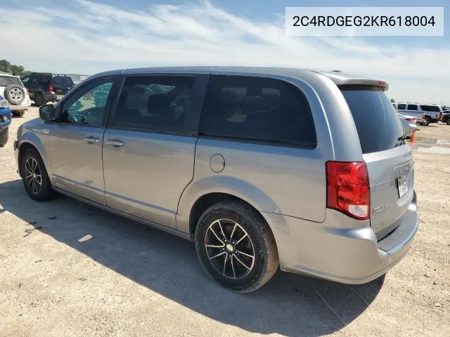 2C4RDGEG2KR618004 2019 Dodge Grand Caravan Gt